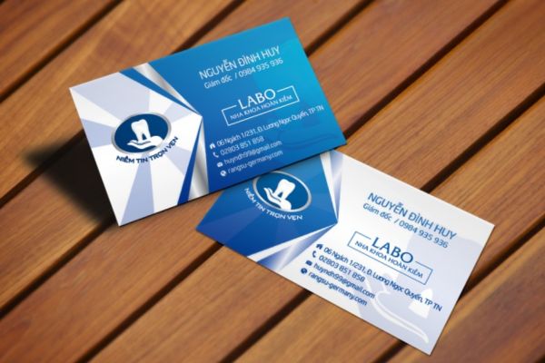 Mẫu card visit nha khoa đẹp, thiết kế theo yêu cầu