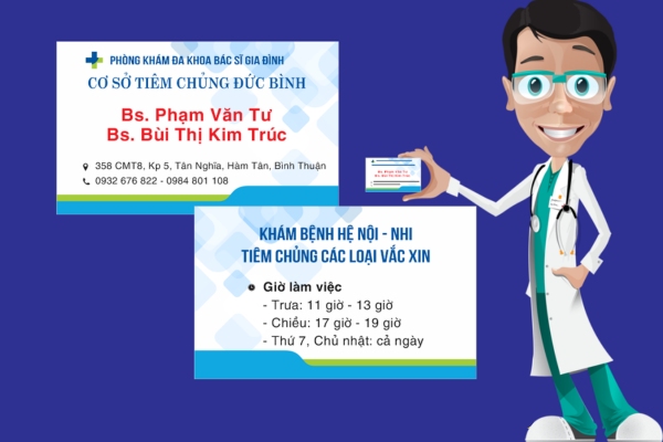 Mẫu card visit phòng khám chuyên khoa