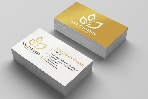 In Hoa Long nhận thiết kế và in ấn mẫu card visit spa cao cấp
