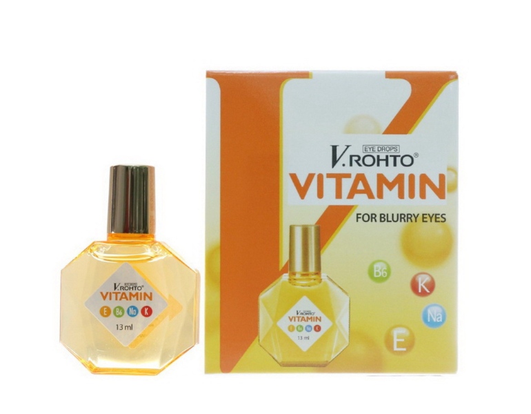Mẫu hộp thuốc nhỏ mắt V.rohto đẹp mắt