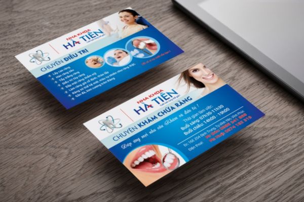 Mẫu card visit nha khoa đẹp, thiết kế theo yêu cầu