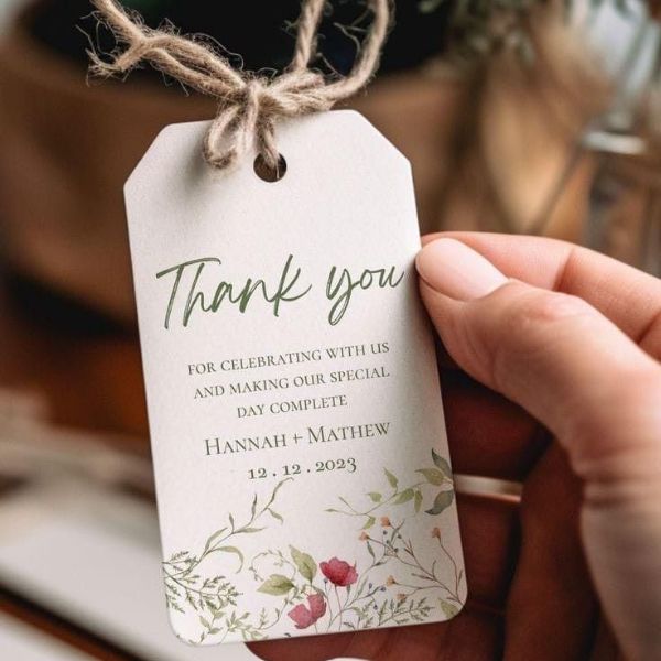 Mẫu tag cảm ơn đẹp, thiết kế theo yêu cầu tại Hà Nội