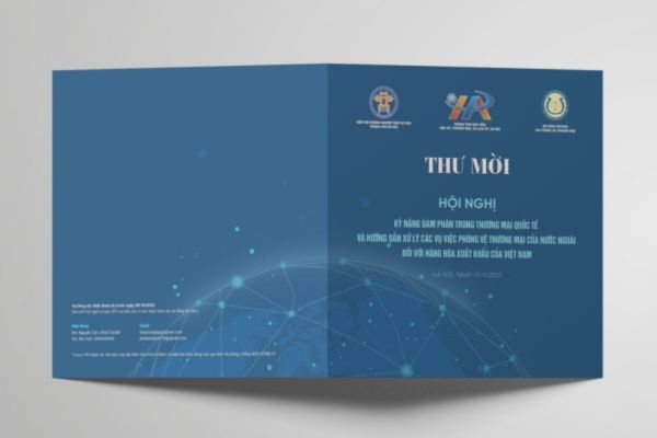 Mẫu thiệp mời hội nghị đẹp, thiết kế theo yêu cầu tại Hà Nội