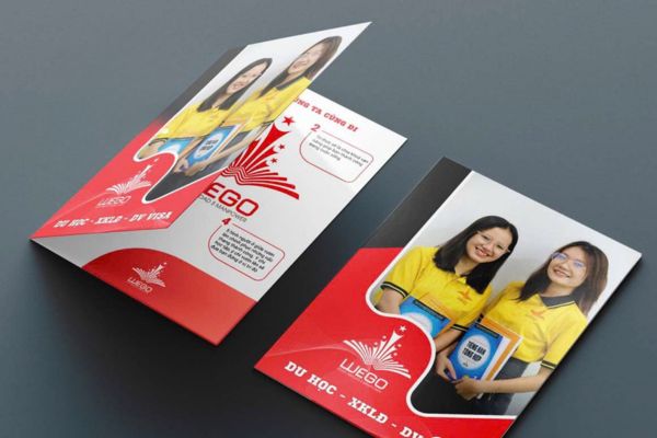Mẫu kẹp file công ty du học đẹp, thiết kế theo yêu cầu