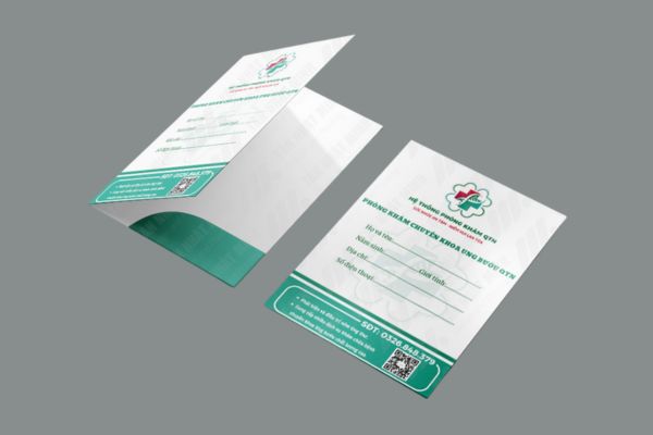 Mẫu kẹp file cho phòng khám đẹp, thiết kế theo yêu cầu