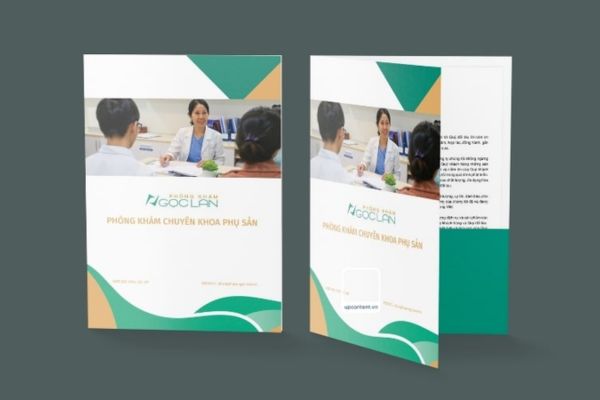 Mẫu kẹp file cho phòng khám đẹp, thiết kế theo yêu cầu