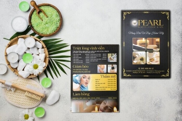 IN Hoa Long nhận thiết kế và in ấn mẫu menu spa cao cấp