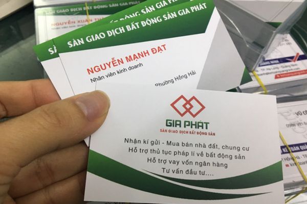 Mẫu card visit bất động sản đẹp, thiết kế theo êu cầu tại Hoa Long