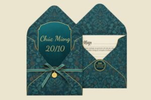 mẫu phong bì 20/10 đẹp ý nghĩa cho ngày phụ nữ Việt Nam