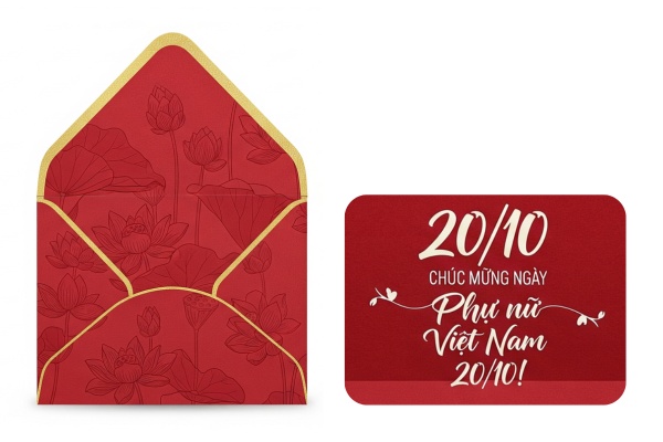 Mẫu phong bì 20/10 đẹp