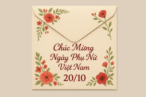 Mẫu phong bì 20/10 ý nghĩa