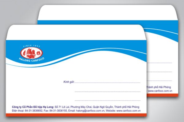Mẫu phong bì công ty du lịch đẹp, thiết kế chuyên nghiệp