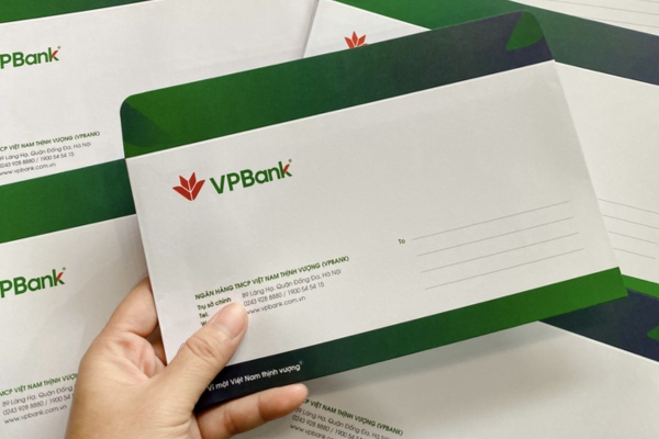 Mẫu phong bì ngân hàng VPBANK Việt Nam đẹp đúng chuẩn