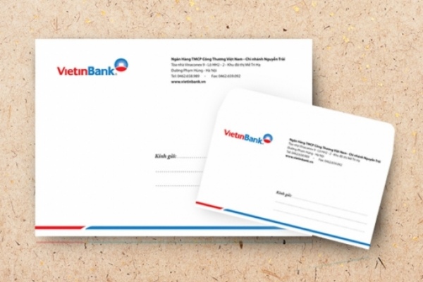 Mẫu phong bì ngân hàng Vietinbank