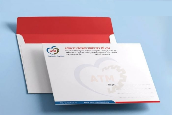 In Hoa Long nhận thiết kế và in ấn mẫu phong bì thư a5 số lượng ít