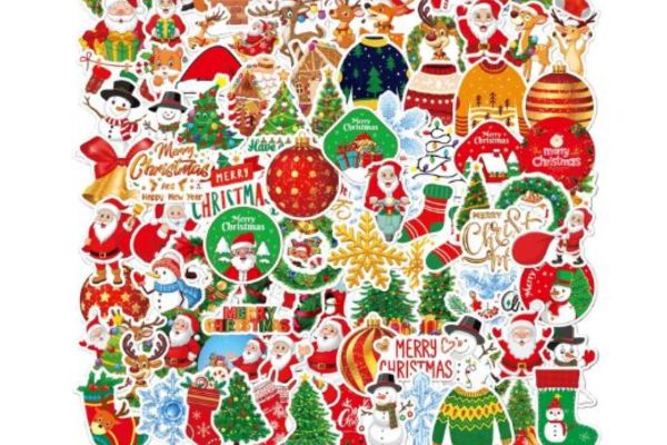 Mẫu sticker noel đẹp, giá rẻ, thiết kế theo yêu cầu