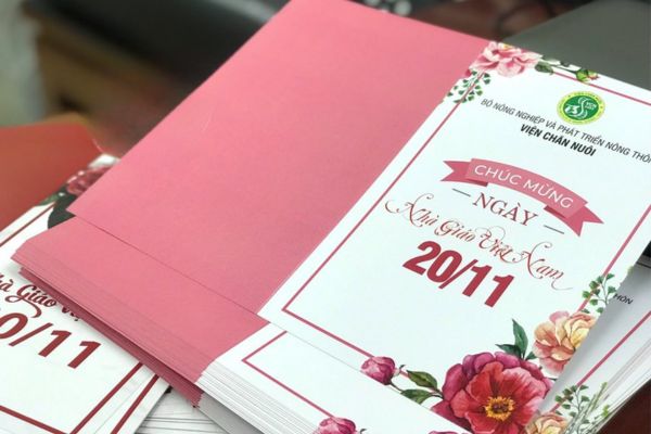 Mẫu in thiệp 20-11 đẹp, chất lượng tại Hà Nội