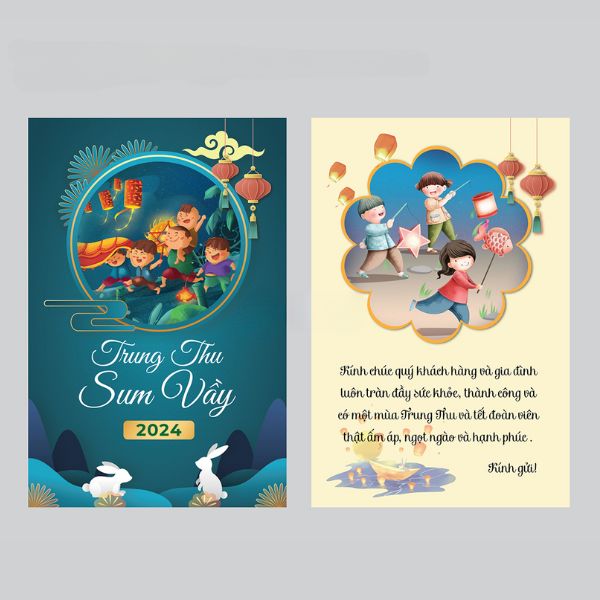 Mẫu thiệp trung thu đẹp, chất lượng tại Hoa Long