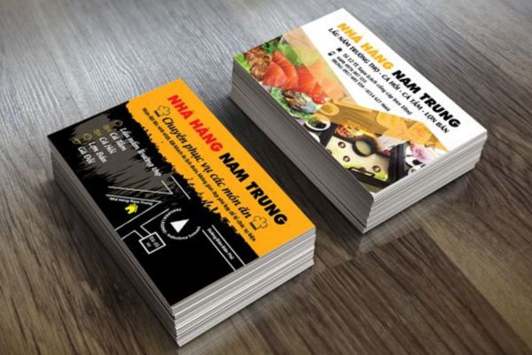 Mẫu card visit quán ăn đẹp, thiết kế theo yêu cầu tại Hà Nội