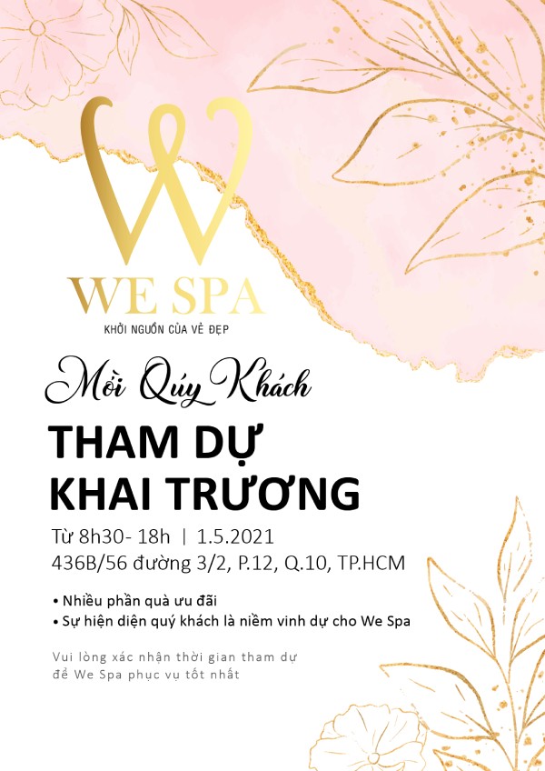 IN Hoa Long nhận thiết kế và in ấn mẫu thiệp mời khai trương spa đẹp