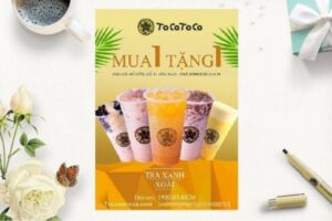 Mẫu tờ rơi trà sữa đẹp, thiết kế theo yêu cầu tại Hà Nội