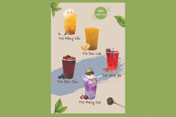 Mẫu tờ rơi trà sữa đẹp, thiết kế theo yêu cầu tại Hà Nội