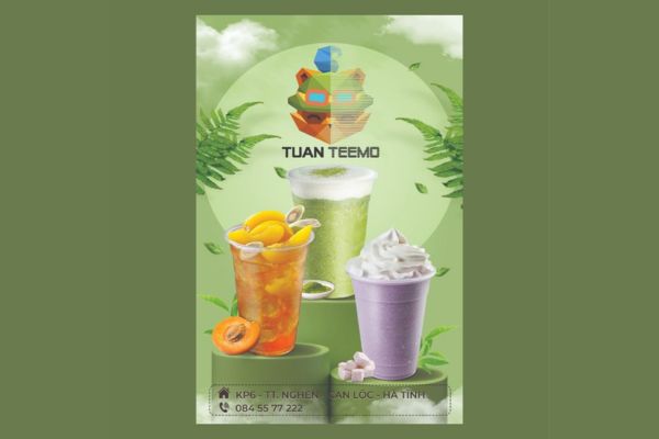 Mẫu tờ rơi trà sữa đẹp, thiết kế theo yêu cầu tại Hà Nội