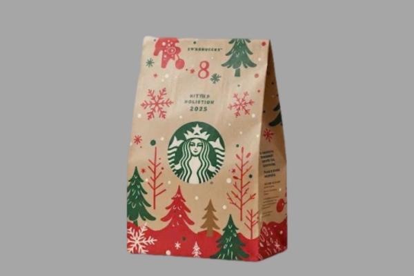 Mẫu túi giấy starbuck đẹp mắt cho lễ noel