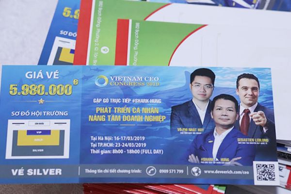 Mẫu vé mời sự kiện đẹp, thiết kế theo yêu cầu