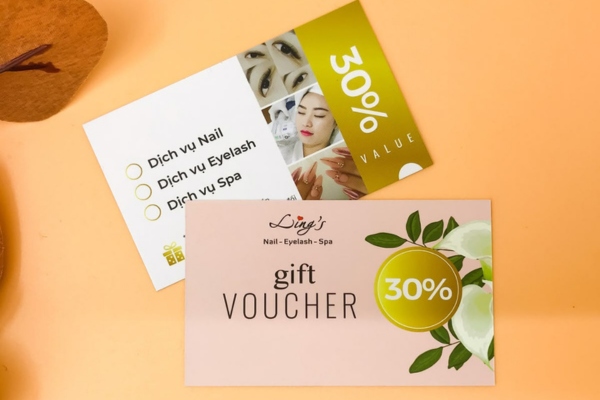 Mẫu voucher khuyến mãi đẹp, cao cấp