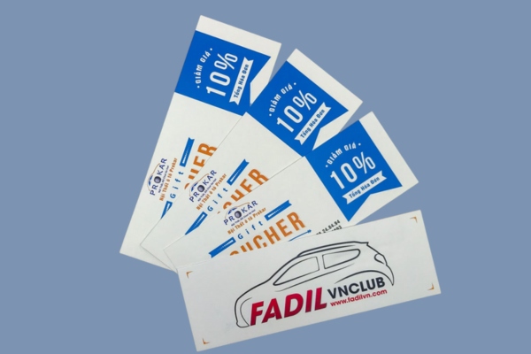 Mẫu voucher giảm giá theo phần trăm