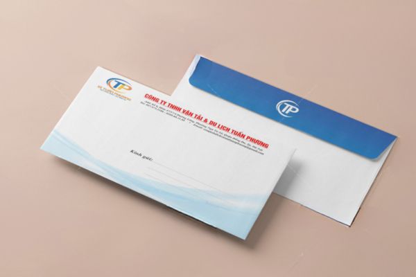 Mẫu phong bì công ty du lịch đẹp, thiết kế chuyên nghiệp