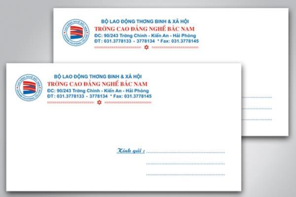 Mẫu phong bì trường học đẹp, chất lượng tại Hoa Long