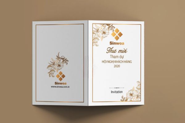 Mẫu thiệp mời hội nghị đẹp, thiết kế theo yêu cầu tại Hà Nội