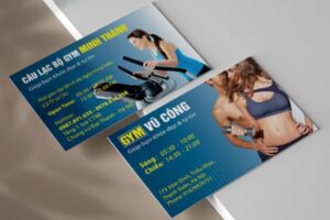 9 Mẫu card visit phòng gym đẹp thu hút học viên