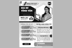 9 Mẫu tờ rơi đen trắng đẹp, thu hút khách hàng