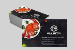 Bộ mẫu card visit hải sản đẹp thu hút khách hàng