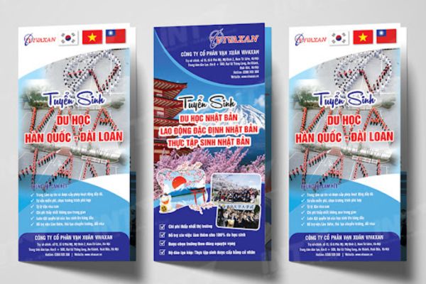 Mẫu tờ rơi xklđ đẹp, thiết kế theo yêu cầu tại Hà Nội