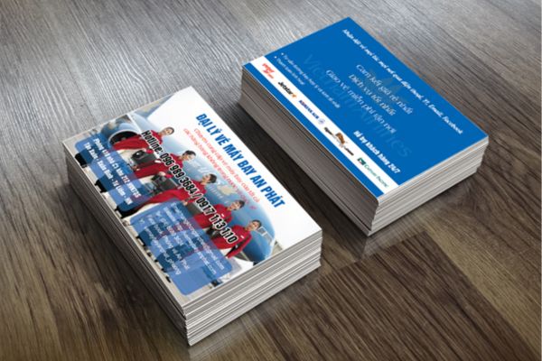 Mẫu card visit đại lý vé máy bay đẹp, chất lượng cao
