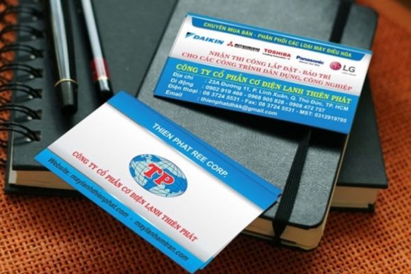 Mẫu card visit điện lạnh đẹp, thiết kế theo yêu cầu