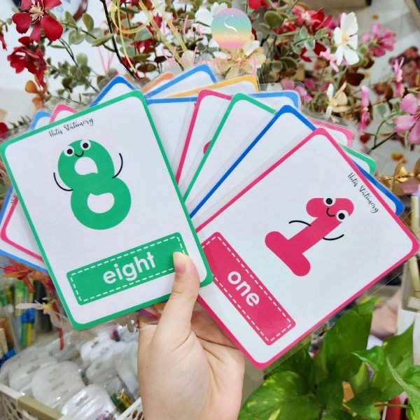 In Hoa Long nhận thiết kế và in ấn flashcard học số