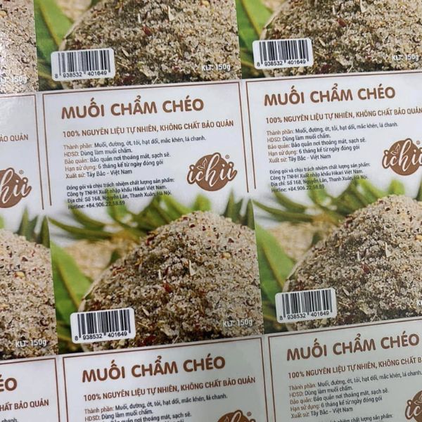 In tem nhãn chẩm chéo đẹp, giá rẻ, lấy nhanh