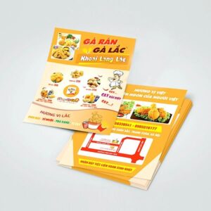 In tờ rơi quảng cáo đồ ăn đẹp, thiết kế theo yêu cầu