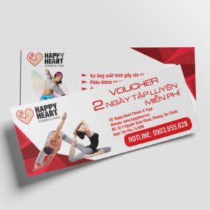 In Hoa Long nhận in voucher yoga cao cấp