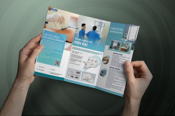 Mẫu brochure bệnh viện đẹp, thiết kế chuyên nghiệp