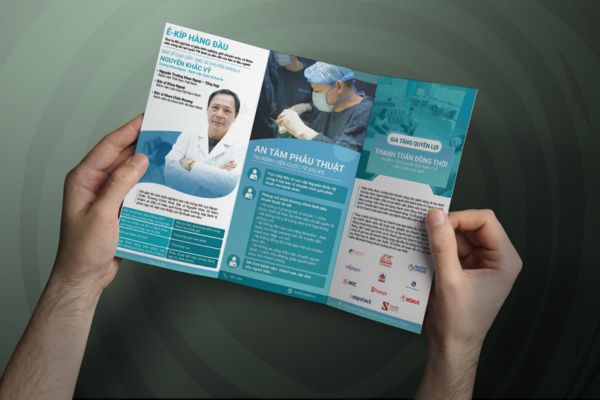 Mẫu brochure bệnh viện đẹp, thiết kế chuyên nghiệp