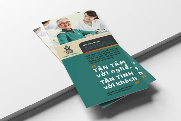 Mẫu brochure giới thiệu công ty gấp 2 đẹp mắt
