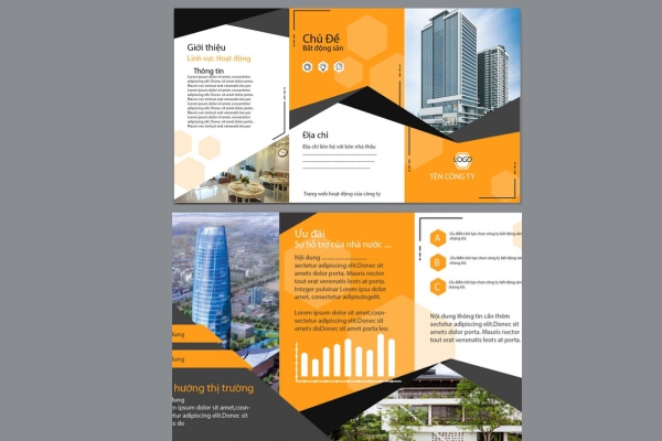 Mẫu brochure giới thiệu công ty xây dựng