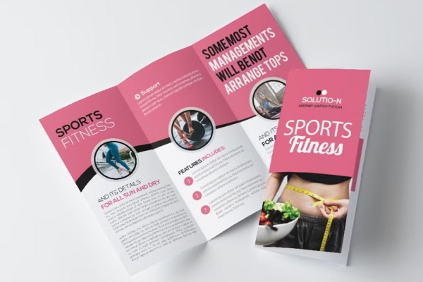 In Hoa Long nhận thiết kế và in ấn mẫu brochure gym giá rẻ
