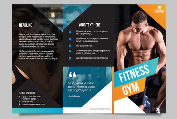 In Hoa Long nhận thiết kế và in ấn mẫu brochure gym lấy ngay